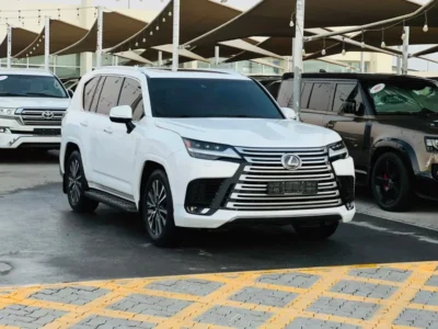 2024 Lexus LX600 PRESTIGE 3.5L TWIN TURBO 6 Cylinders Petrol Engine White Tan SUV GCC