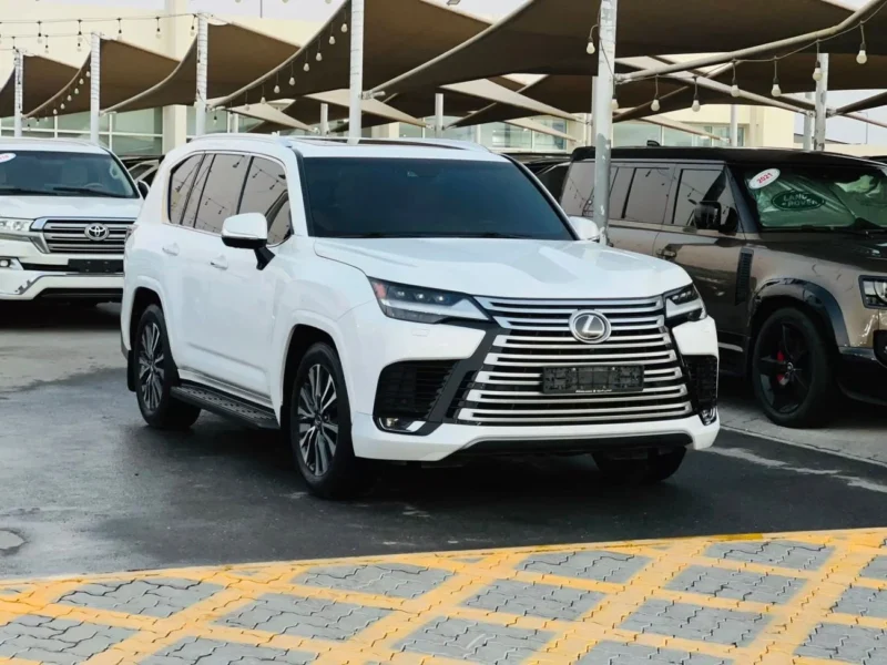 2024 Lexus LX600 PRESTIGE 3.5L TWIN TURBO 6 Cylinders Petrol Engine White Tan SUV GCC