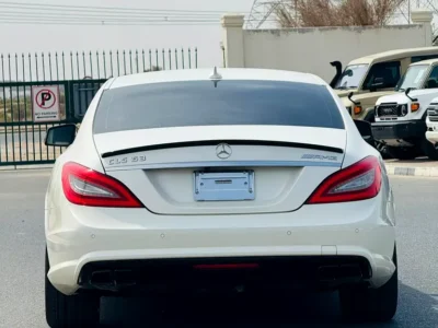 2011 Mercedes-Benz CLS-Class CLS 63 AMG 8 Cylinders Petrol Engine White Beige Sedan