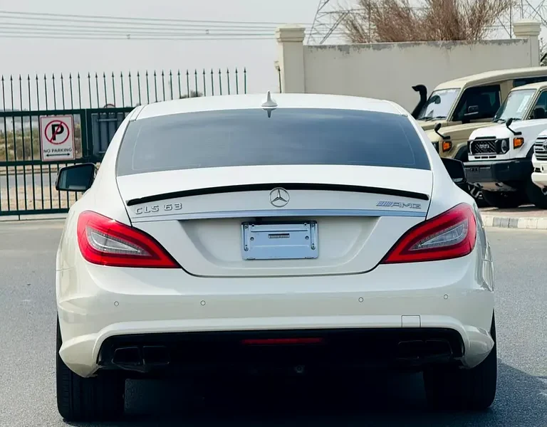 2011 Mercedes-Benz CLS-Class CLS 63 AMG 8 Cylinders Petrol Engine White Beige Sedan