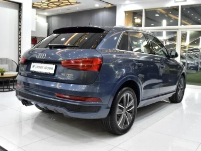 2017 Audi Q3 35 TFSI S line 4 Cylinders petrol Engine Blue Grey SUV GCC Specs Automatic