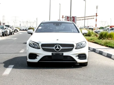 2019 Mercedes-Benz E-Class E 450 4MATIC V6 Biturbo Petrol Engine White Red Sedan