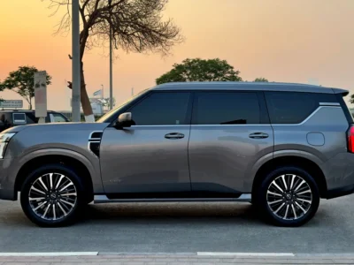 2025 Nissan Patrol LE Platinum City 6 Cylinders Petrol Engine Grey Red SUV GCC Specifications