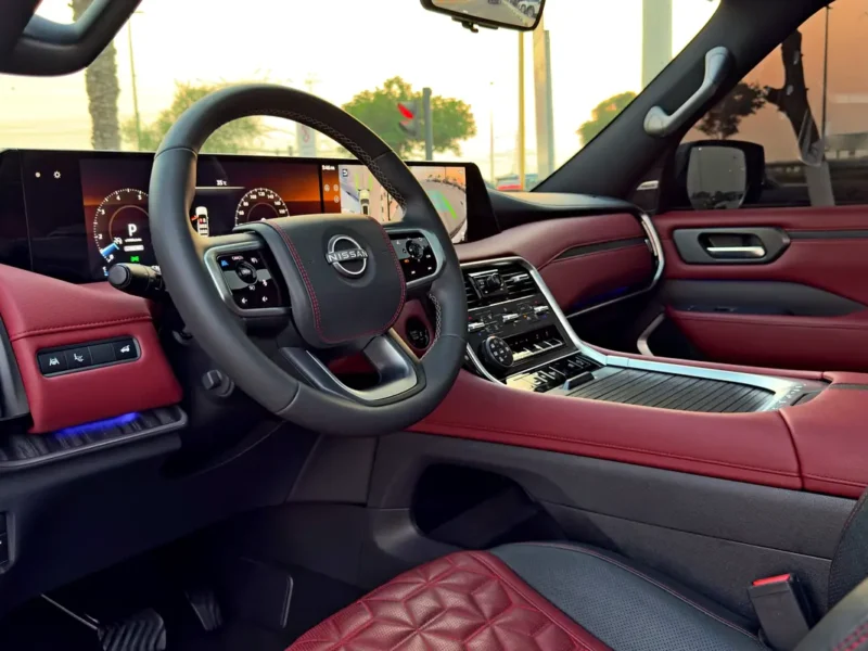 2025 Nissan Patrol LE Platinum City 6 Cylinders Petrol Engine Grey Red SUV GCC Specifications