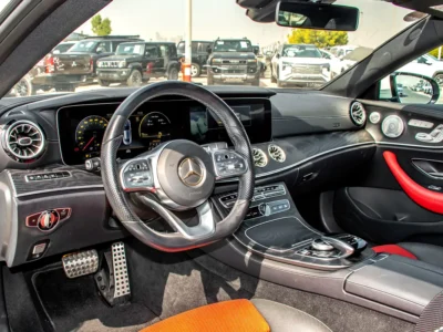 2019 Mercedes-Benz E-Class E 450 4MATIC V6 Biturbo Petrol Engine White Red Sedan
