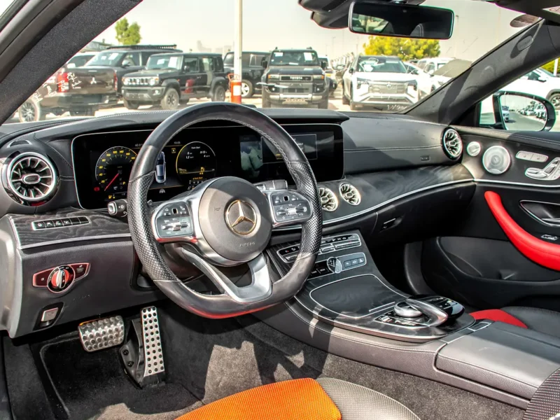 2019 Mercedes-Benz E-Class E 450 4MATIC V6 Biturbo Petrol Engine White Red Sedan