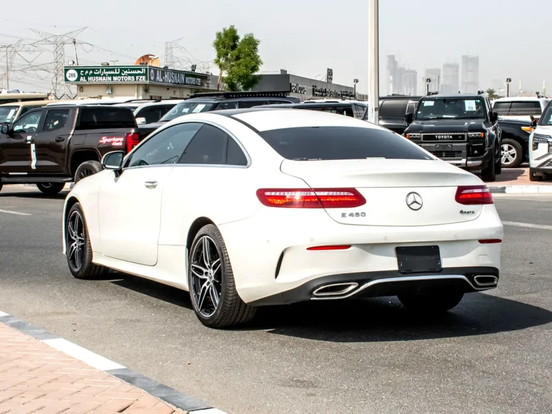 2019 Mercedes-Benz E-Class E 450 4MATIC V6 Biturbo Petrol Engine White Red Sedan