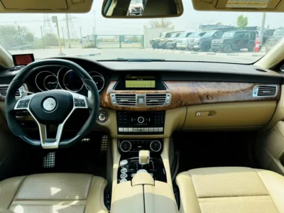 2011 Mercedes-Benz CLS-Class CLS 63 AMG 8 Cylinders Petrol Engine White Beige Sedan