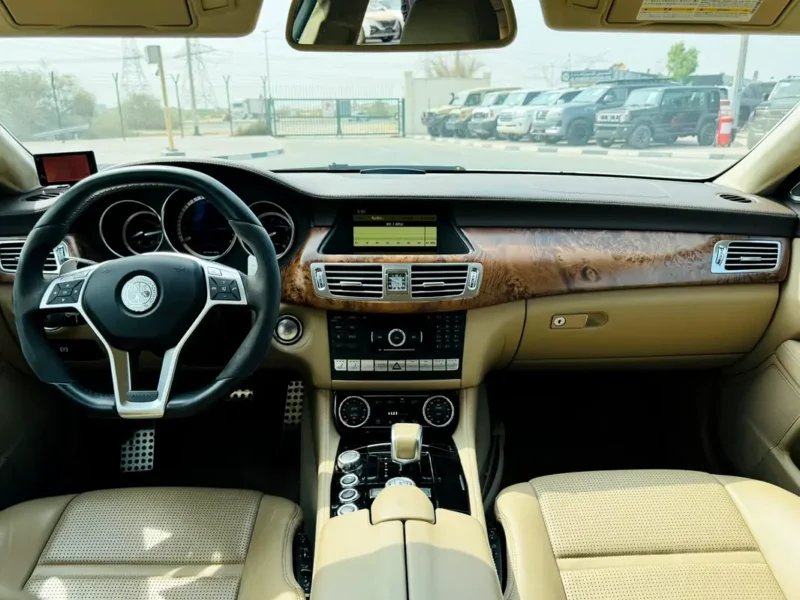 2011 Mercedes-Benz CLS-Class CLS 63 AMG 8 Cylinders Petrol Engine White Beige Sedan