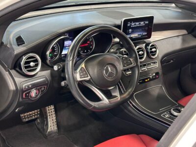 2019 Mercedes-Benz GLC 300 2.0 Litres 4 Cylinders Petrol Engine White Red SUV US Specs