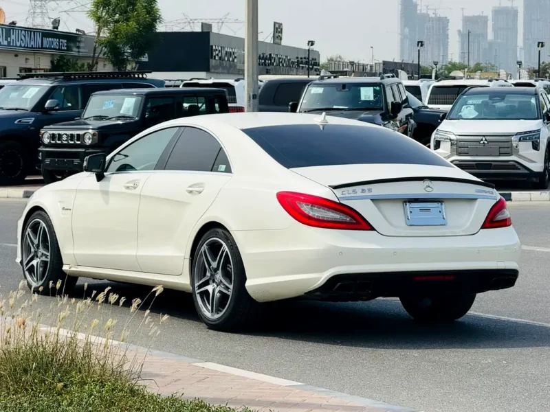 2011 Mercedes-Benz CLS-Class CLS 63 AMG 8 Cylinders Petrol Engine White Beige Sedan