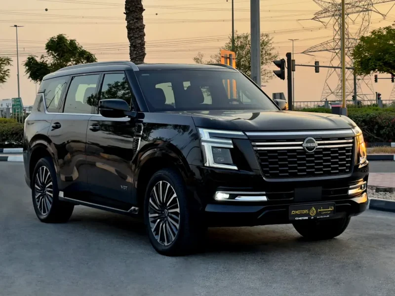 2025 Nissan Patrol LE Platinum 6 Cylinders Petrol Engine Black Red SUV GCC Specifications