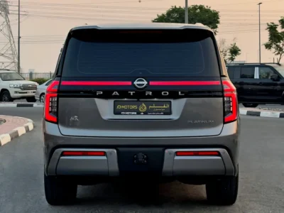 2025 Nissan Patrol LE Platinum City 6 Cylinders Petrol Engine Grey Red SUV GCC Specifications