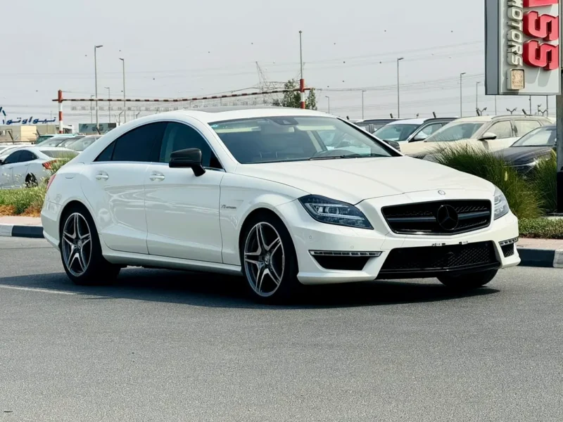 2011 Mercedes-Benz CLS-Class CLS 63 AMG 8 Cylinders Petrol Engine White Beige Sedan