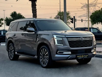 2025 Nissan Patrol LE Platinum City 6 Cylinders Petrol Engine Grey Red SUV GCC Specifications