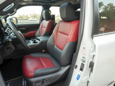 2024 Toyota Land Cruiser VXR 3.5 Litres 6 Cylinders Petrol Engine White Red SUV GCC Specs