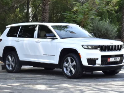 2022 Jeep Grand Cherokee L Limited 6 Cylinders Petrol Engine White Beige SUV GCC Specs