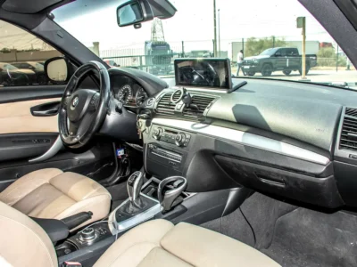 2012 BMW 1-Series 135i 3.0L Turbocharged Inline-6 Petrol Engine Black Beige Coupe GCC Specs