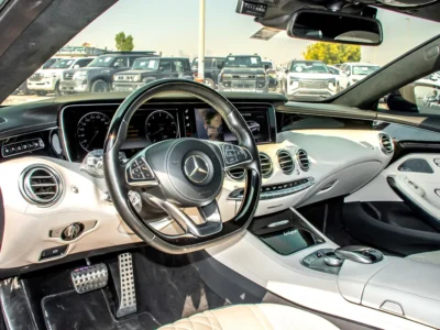 2015 Mercedes-Benz S-Class S 550 4MATIC 8 Cylinders Petrol Turbo Engine Grey Beige Coupe