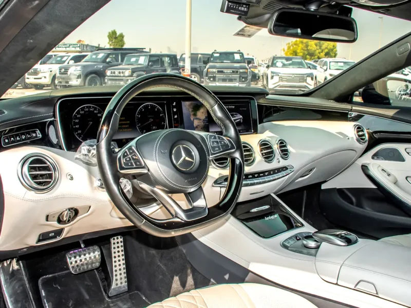 2015 Mercedes-Benz S-Class S 550 4MATIC 8 Cylinders Petrol Turbo Engine Grey Beige Coupe
