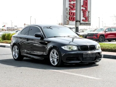 2012 BMW 1-Series 135i 3.0L Turbocharged Inline-6 Petrol Engine Black Beige Coupe GCC Specs
