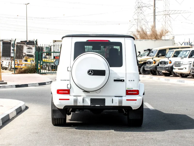 2022 Mercedes-Benz G-Class G 63 AMG 4.0L Bi-turbo V8 Petrol Engine White Black SUV