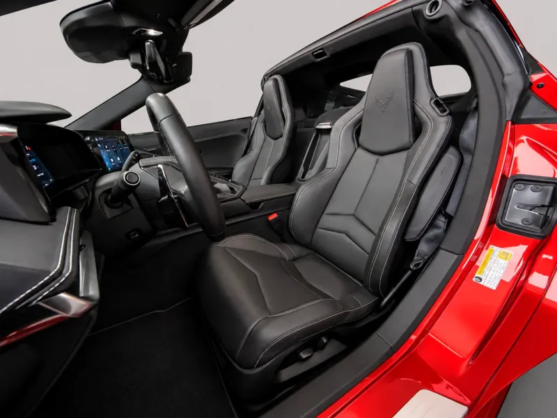 2025 Chevrolet Corvette Stingray 1LT 6.2L V8 Petrol Engine Red Black Sports Car US Specs
