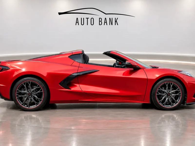 2025 Chevrolet Corvette Stingray 1LT 6.2L V8 Petrol Engine Red Black Sports Car US Specs