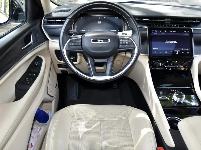 2022 Jeep Grand Cherokee L Limited 6 Cylinders Petrol Engine White Beige SUV GCC Specs