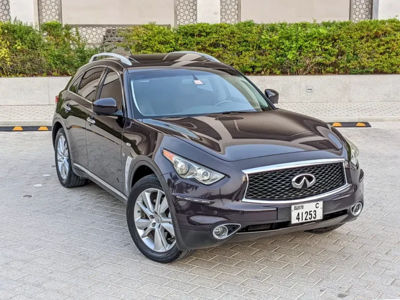 2017 Infiniti QX70 Luxury Plus 6 Cylinders Petrol Engine Brown-Brown SUV GCC Specs