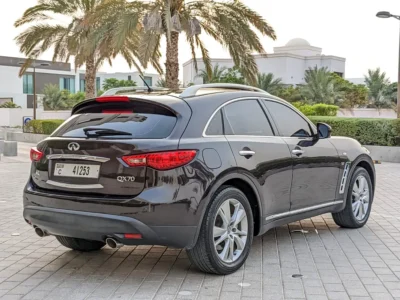 2017 Infiniti QX70 Luxury Plus 6 Cylinders Petrol Engine Brown-Brown SUV GCC Specs