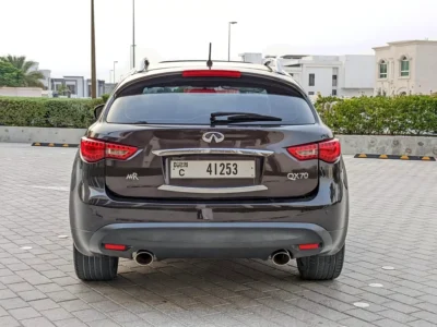 2017 Infiniti QX70 Luxury Plus 6 Cylinders Petrol Engine Brown-Brown SUV GCC Specs