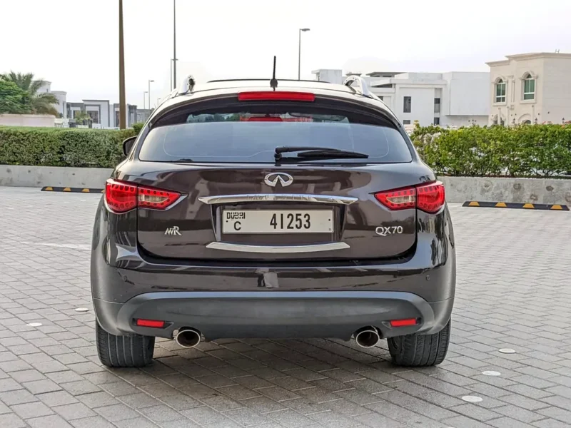 2017 Infiniti QX70 Luxury Plus 6 Cylinders Petrol Engine Brown-Brown SUV GCC Specs
