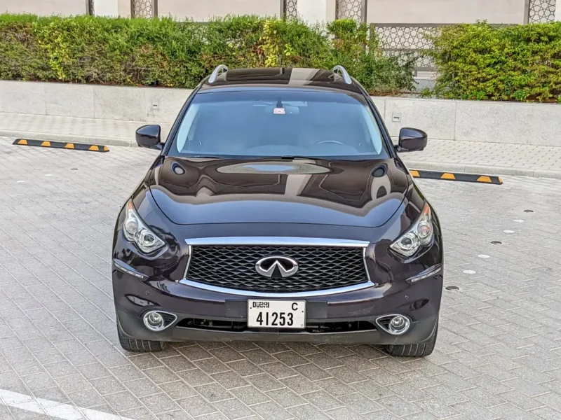 2017 Infiniti QX70 Luxury Plus 6 Cylinders Petrol Engine Brown-Brown SUV GCC Specs