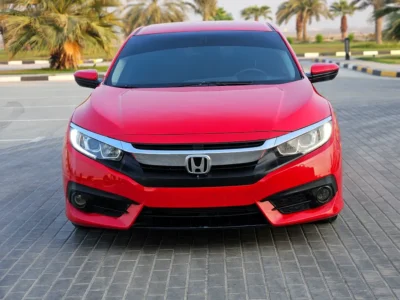 2017 Honda Civic EX 4 Cylinders Petrol Engine Red Black Sedan Canadian Specs Automatic