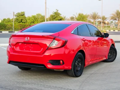 2017 Honda Civic EX 4 Cylinders Petrol Engine Red Black Sedan Canadian Specs Automatic