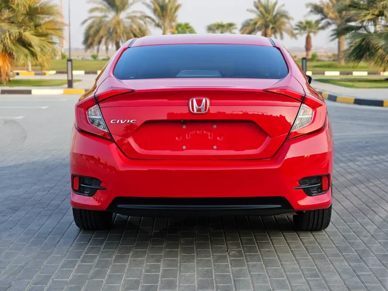2017 Honda Civic EX 4 Cylinders Petrol Engine Red Black Sedan Canadian Specs Automatic