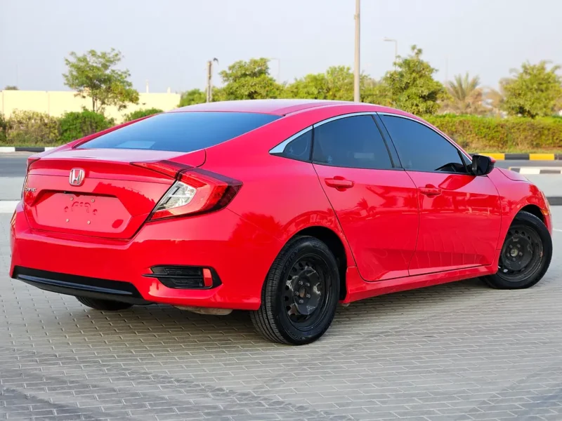 2017 Honda Civic EX 4 Cylinders Petrol Engine Red Black Sedan Canadian Specs Automatic