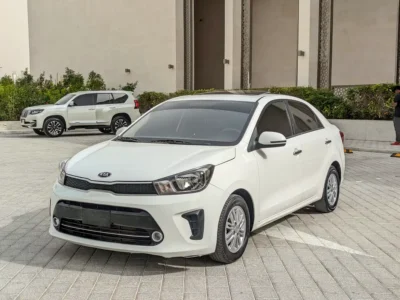 2020 Kia Pegas EX 4 Cylinders Petrol Engine White Grey Sedan GCC Specs Automatic