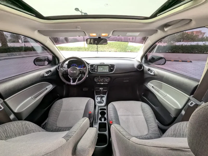 2020 Kia Pegas EX 4 Cylinders Petrol Engine White Grey Sedan GCC Specs Automatic