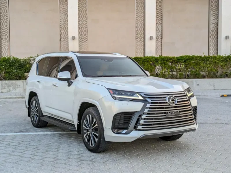 2023 Lexus LX-Series LX 600 Premium 3.5L Twin-Turbo V6 Petrol Engine White Tan SUV GCC Specs