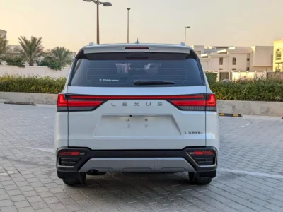 2023 Lexus LX-Series LX 600 Premium 3.5L Twin-Turbo V6 Petrol Engine White Tan SUV GCC Specs