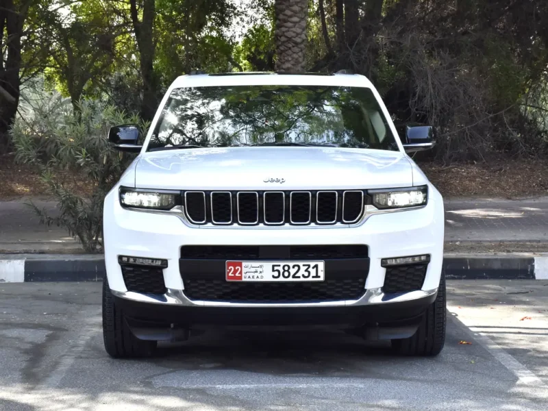 2022 Jeep Grand Cherokee L Limited 6 Cylinders Petrol Engine White Beige SUV GCC Specs