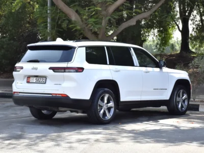 2022 Jeep Grand Cherokee L Limited 6 Cylinders Petrol Engine White Beige SUV GCC Specs