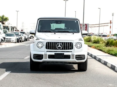 2022 Mercedes-Benz G-Class G 63 AMG 4.0L Bi-turbo V8 Petrol Engine White Black SUV