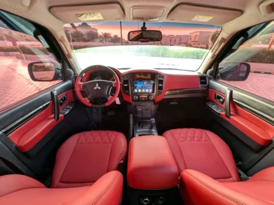 2015 Mitsubishi Pajero GLS Medium Line 3.5 Litres 6 Cylinders Petrol Engine Black Red SUV