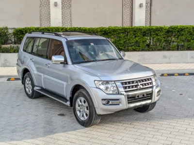 2015 Mitsubishi Pajero GLS Top Full Option 3.5 Litres 6 Cylinders Petrol Engine Silver Black SUV