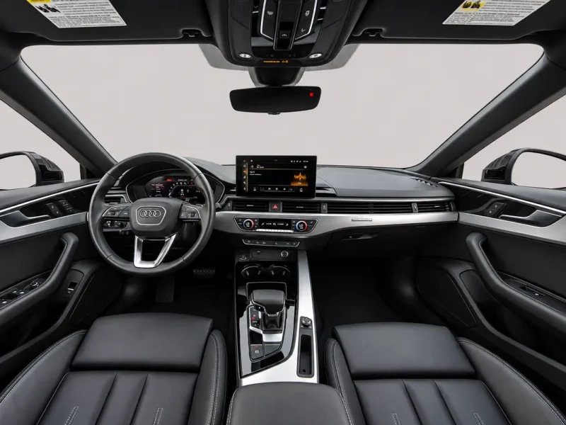 2024 Audi A5 S Line 2.0 Litres 4 Cylinders Petrol Engine White Black Sedan American Specs