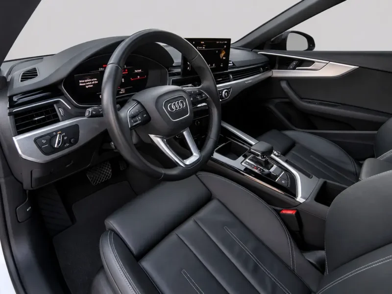 2024 Audi A5 S Line 2.0 Litres 4 Cylinders Petrol Engine White Black Sedan American Specs