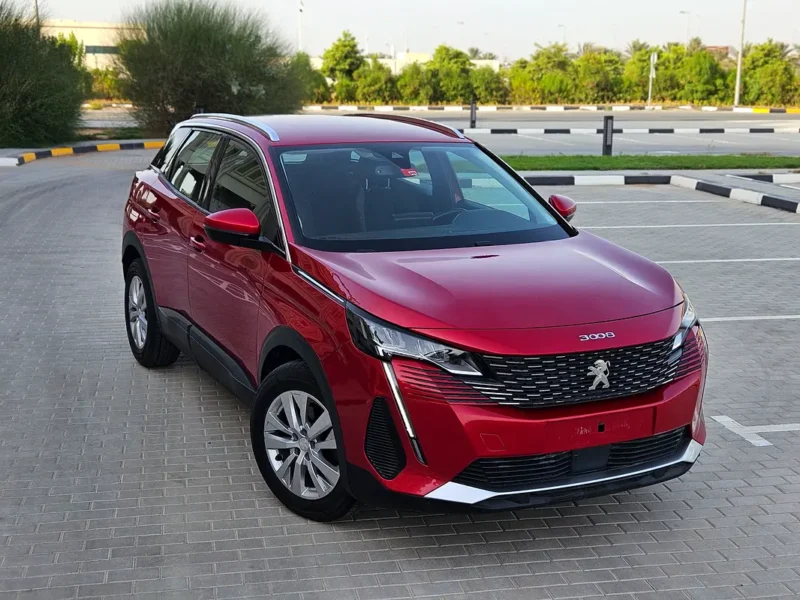 2021 Peugeot 3008 Active 4 Cylinders Petrol Engine Red Grey Luxury Family SUV GCC Specs